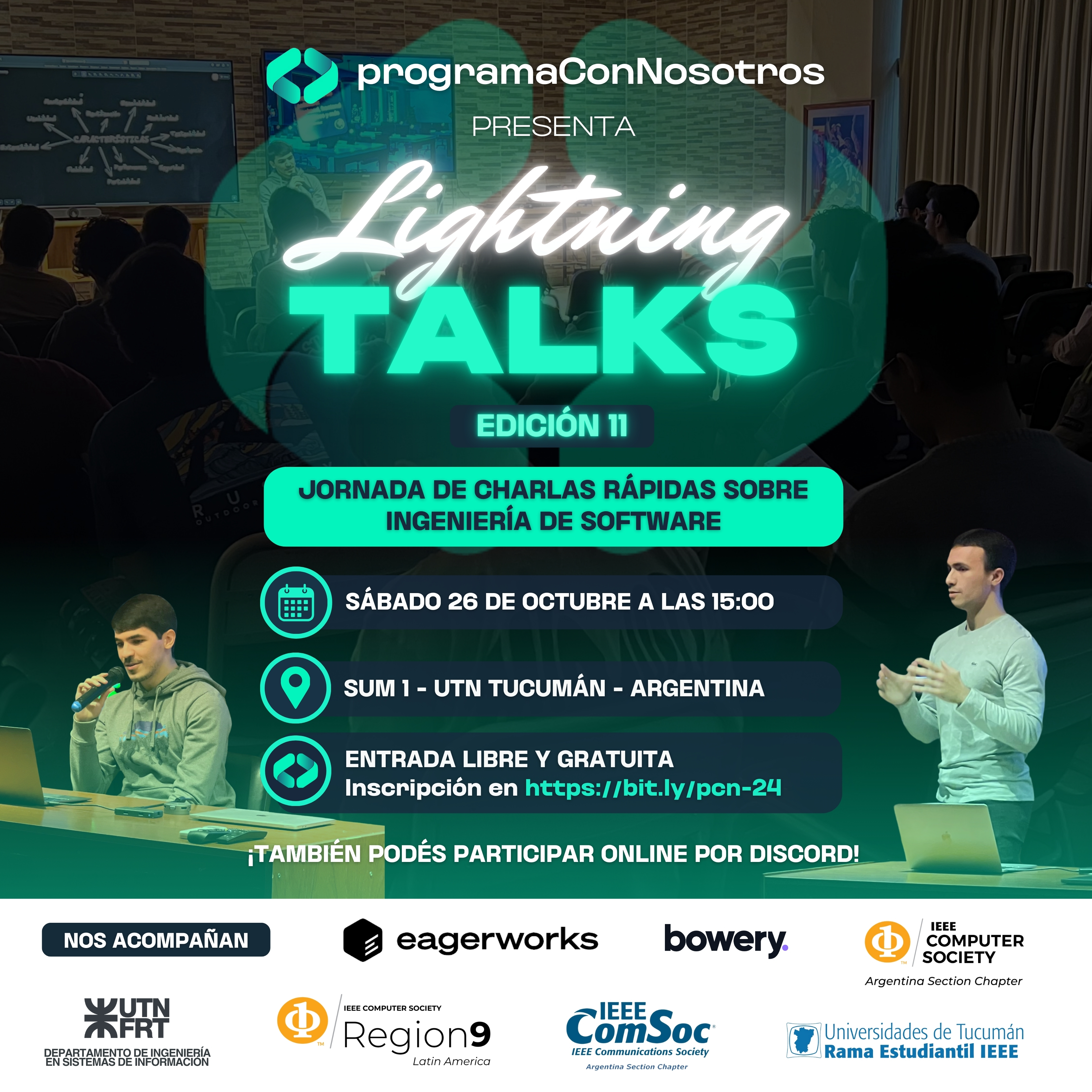 Flyer de Lightning Talks