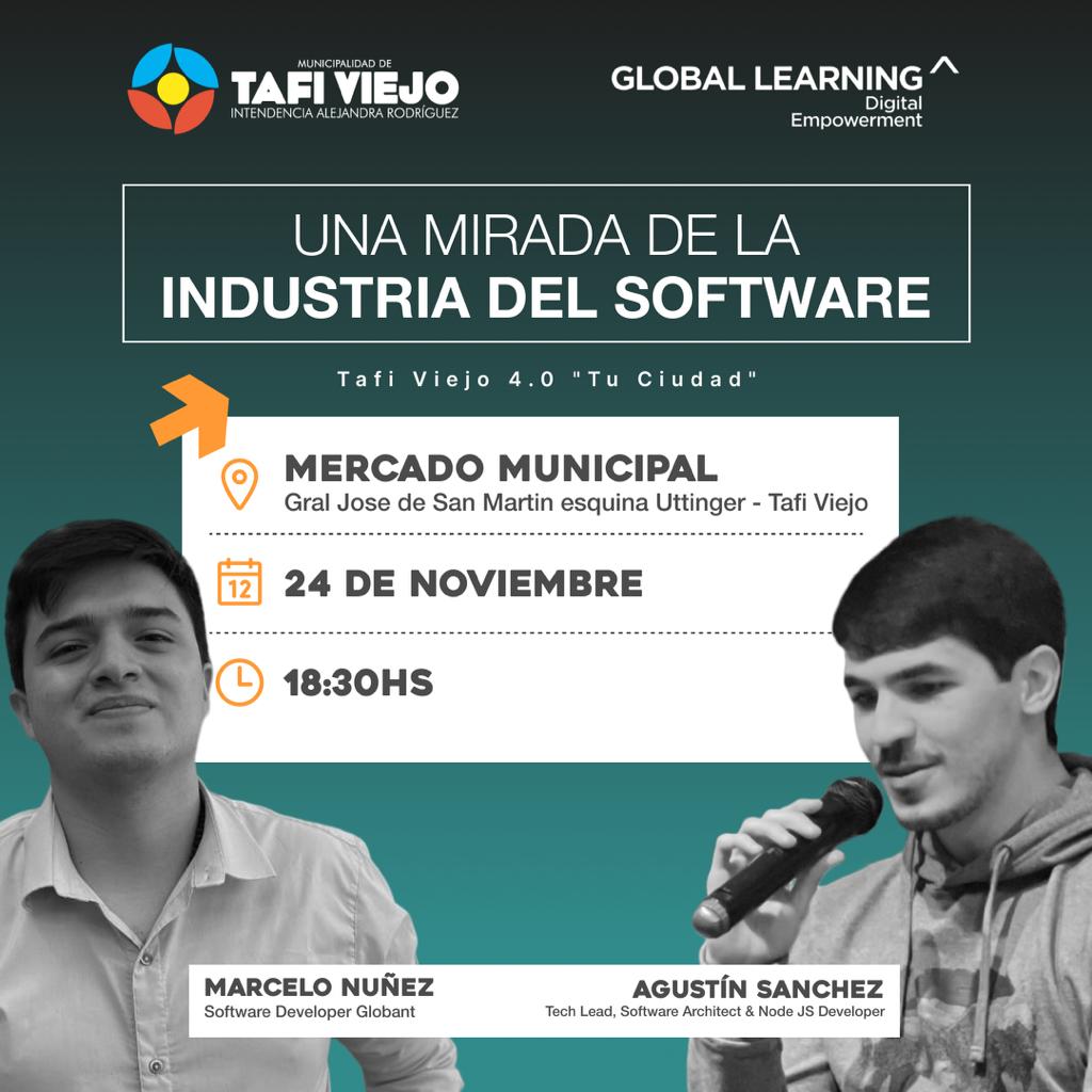 Flyer de Una Mirada de la Industria del Software