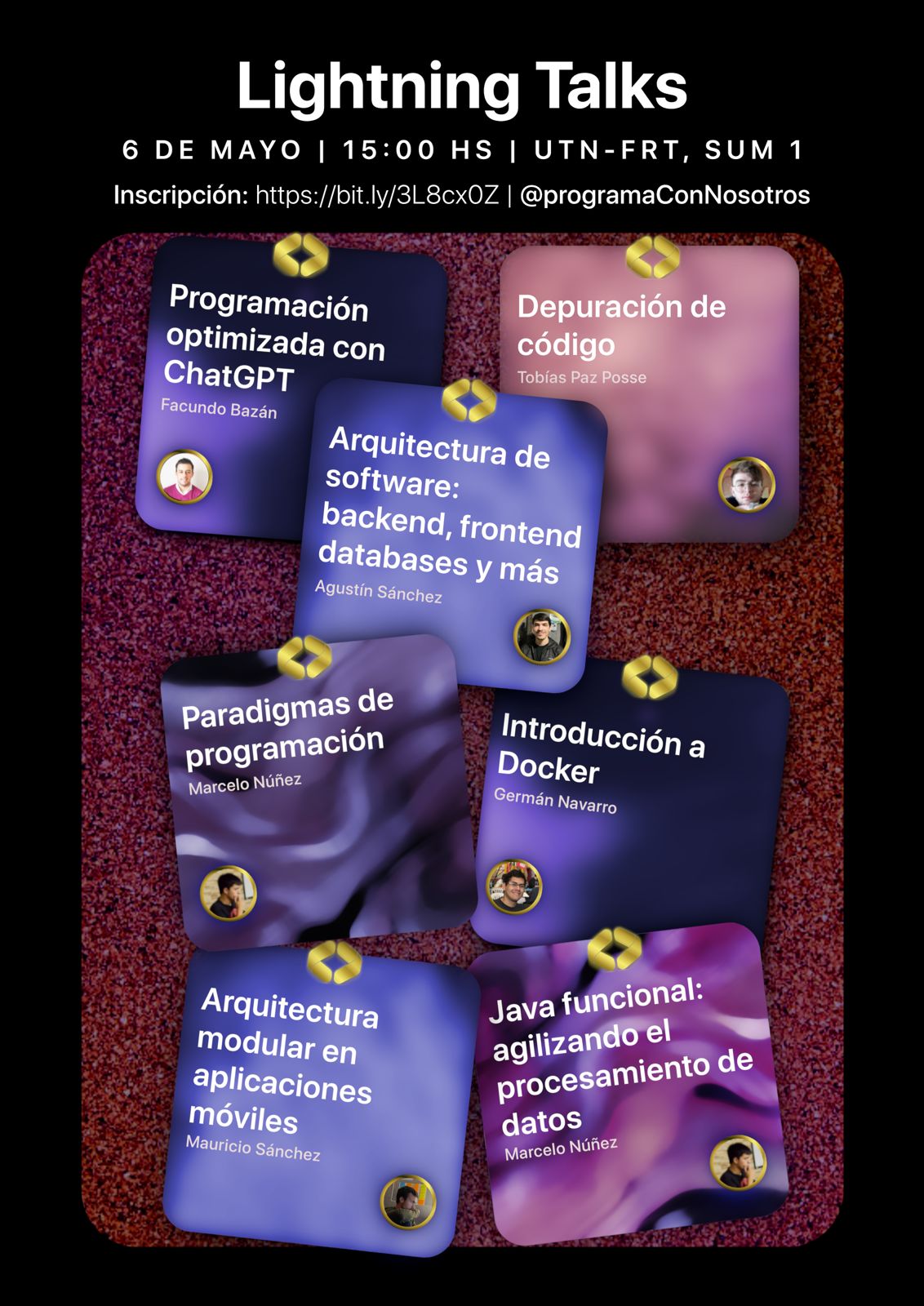 Flyer de Lightning Talks