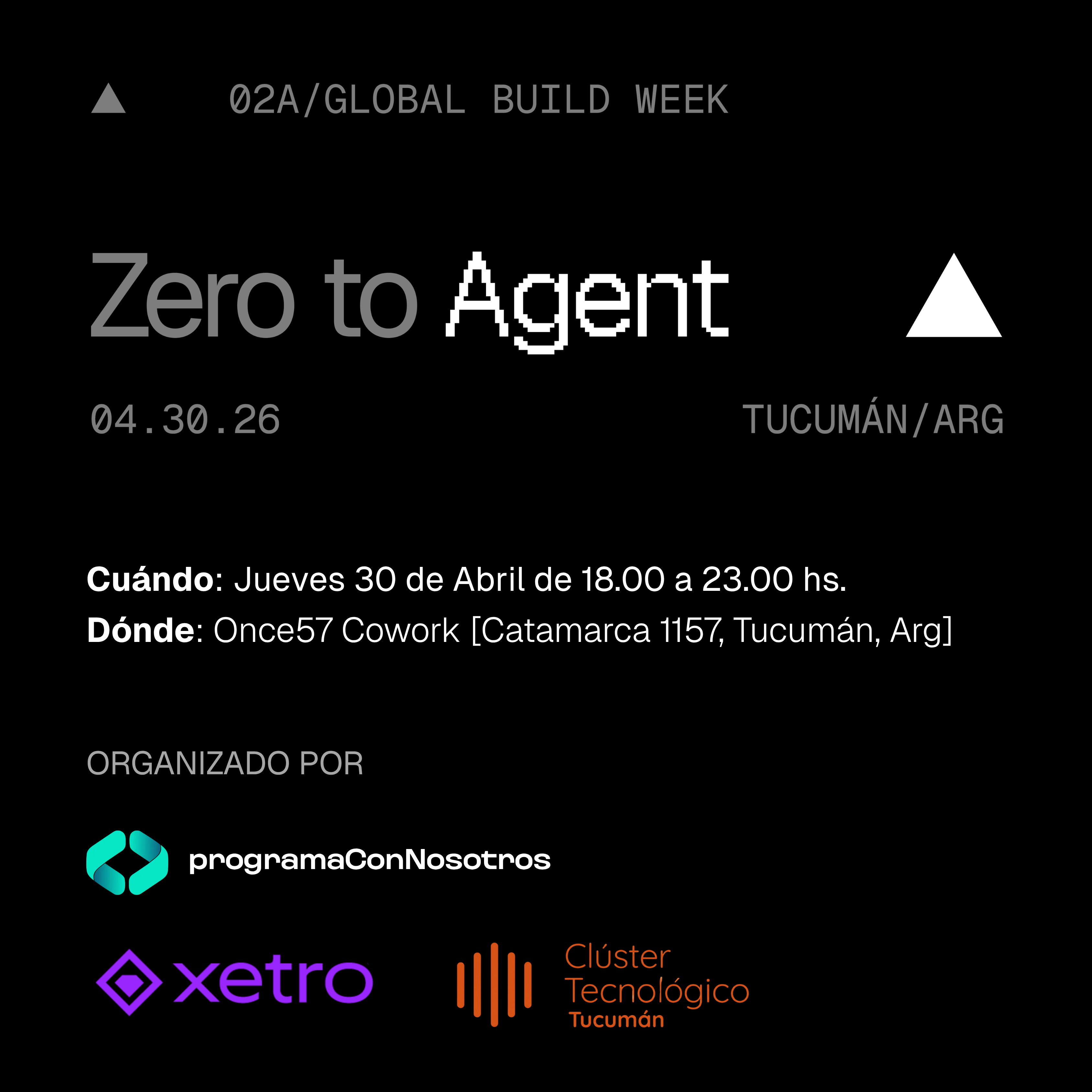 Flyer de Zero to Agent